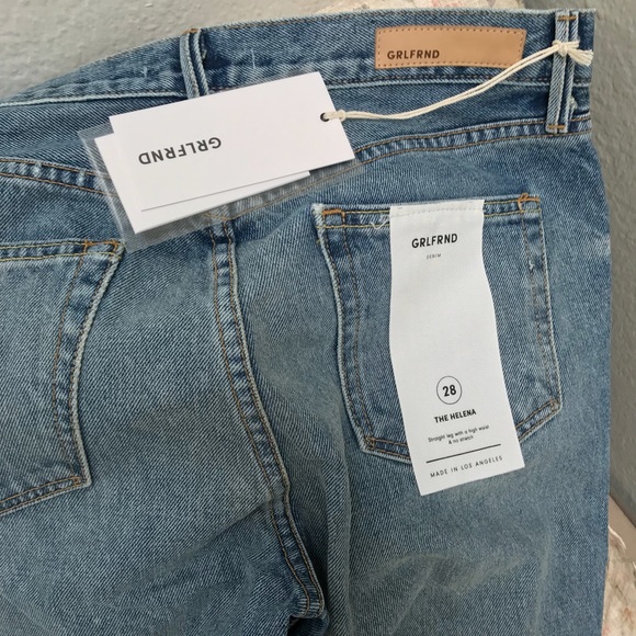 Grlfrnd Helena cropped Straight Leg Jean - Picture 8 of 8